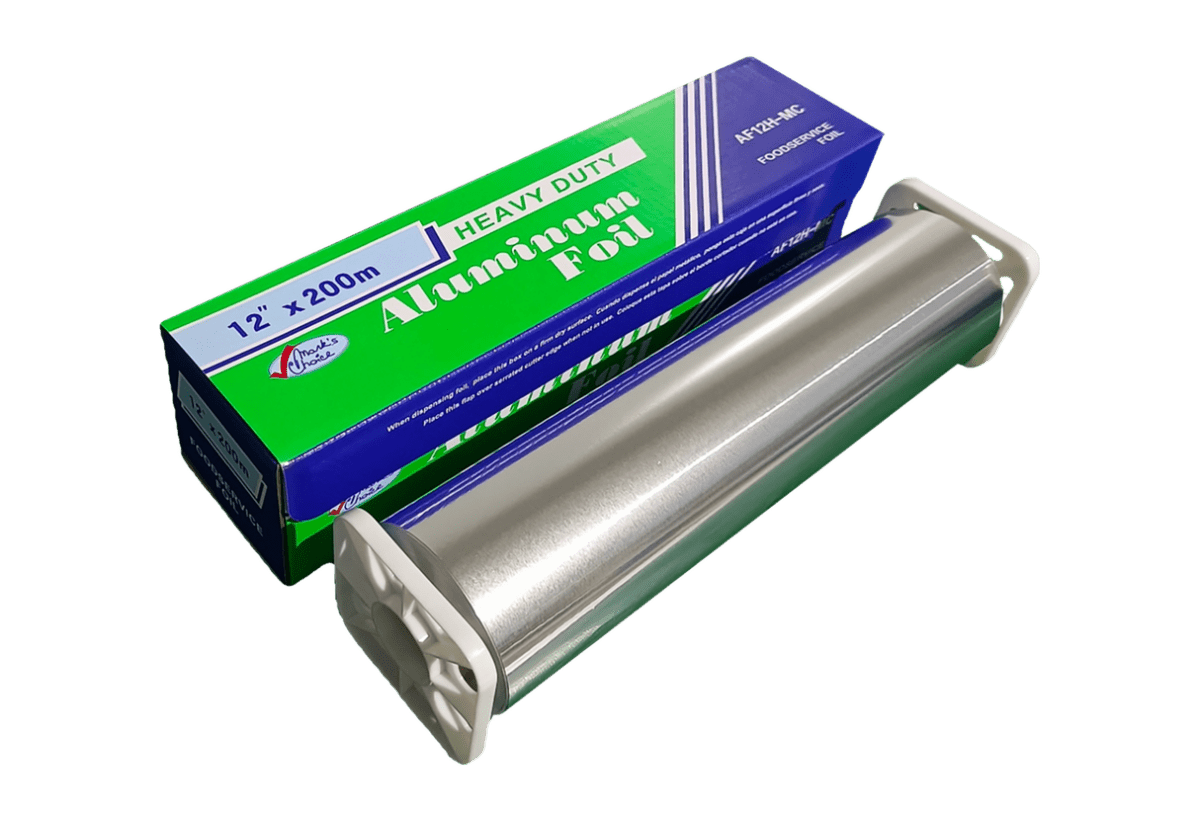 12" x 200m Heavy Duty Aluminum Foil Roll - AF12 - MC - Stratosphere Distribution