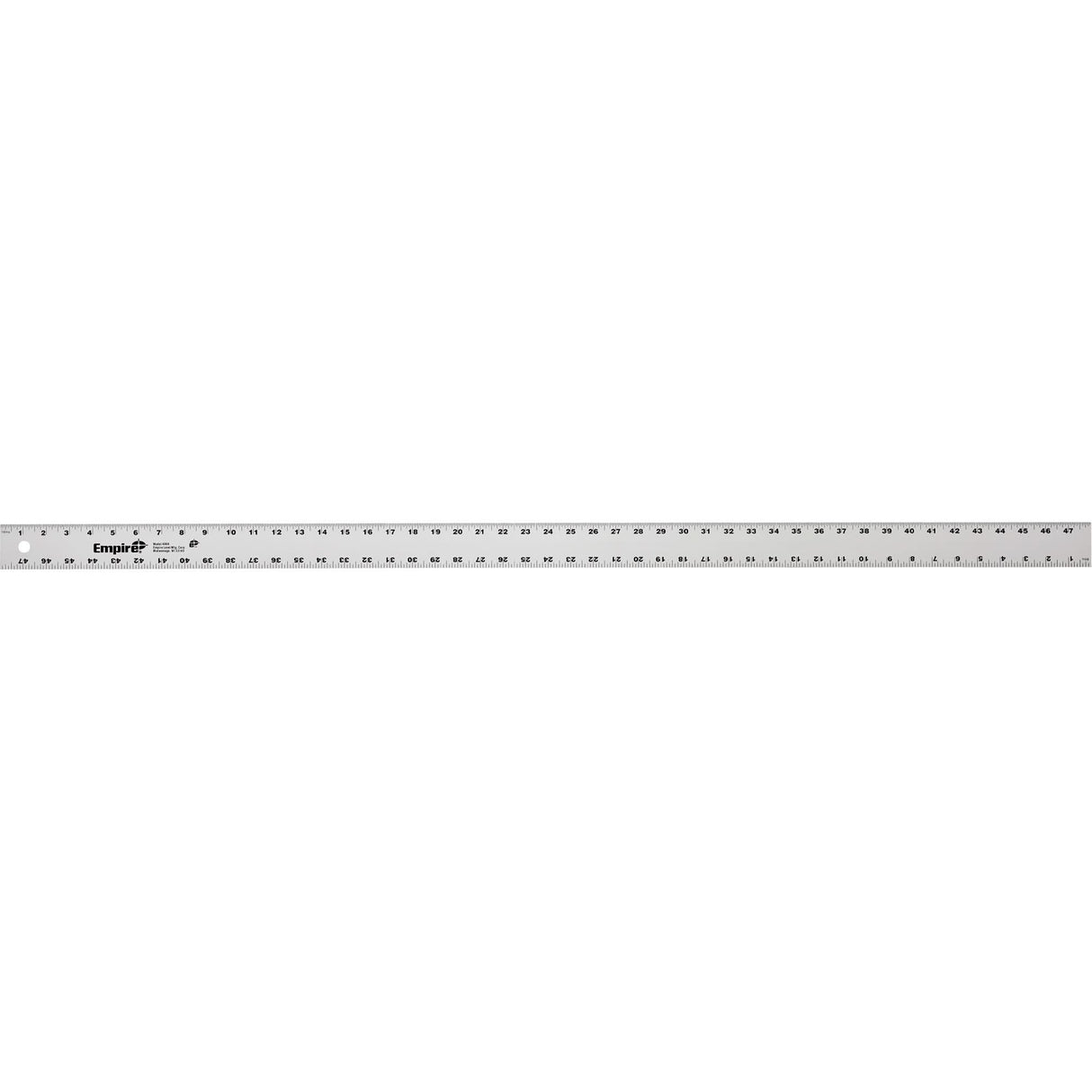 Heavy-Duty Straight Edge, 48" L, Aluminum, 1" Graduations