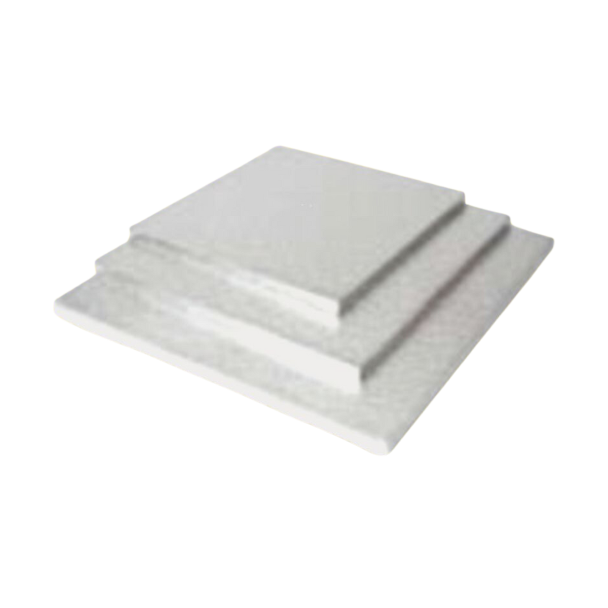 16" Square Silver Cake Board - Foil Wrapped Corrugated Board