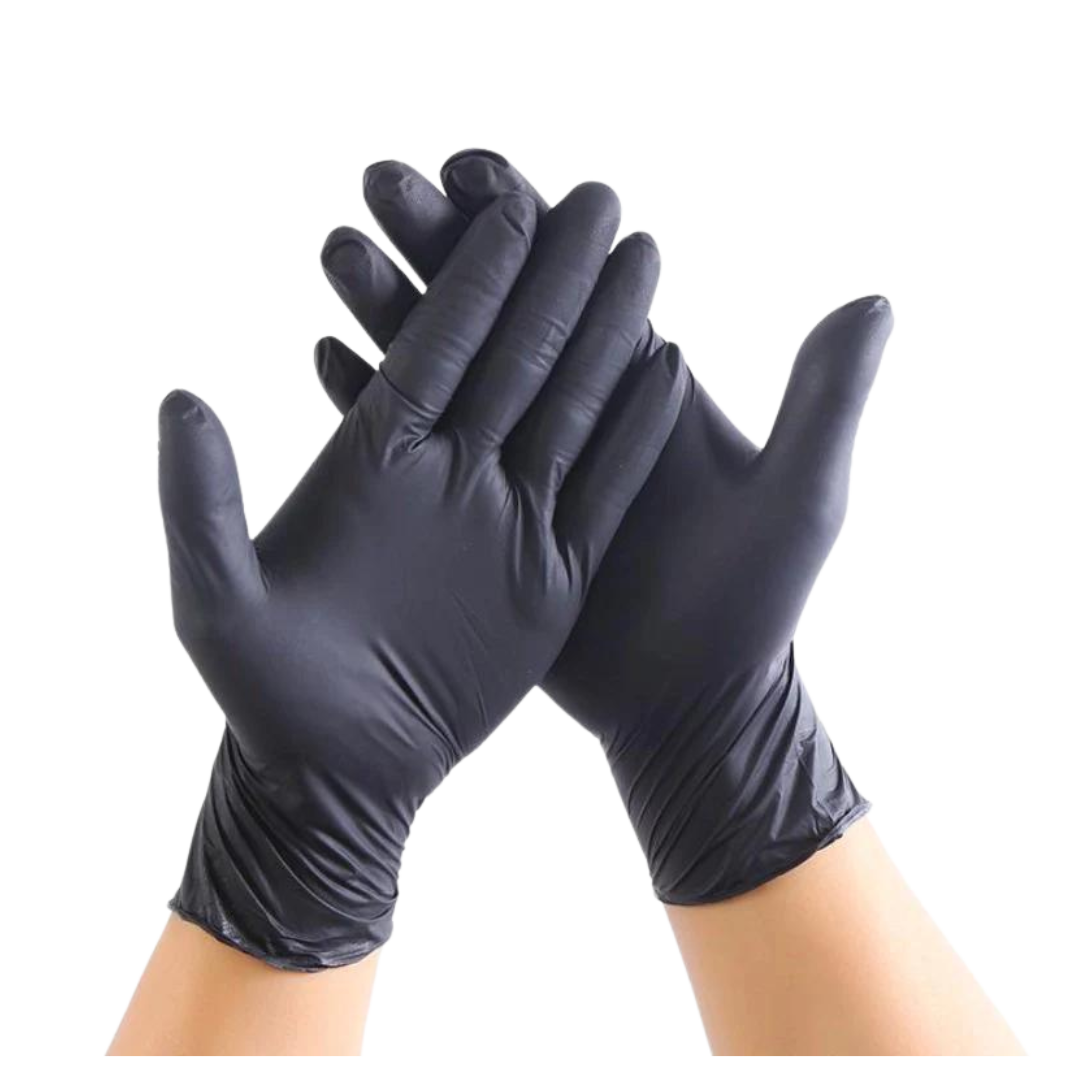 Extra Large Black Food Grade Nitrile Gloves