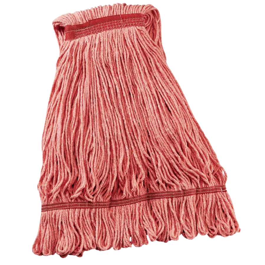 24 oz Red Narrow Band Cotton Mop Head
