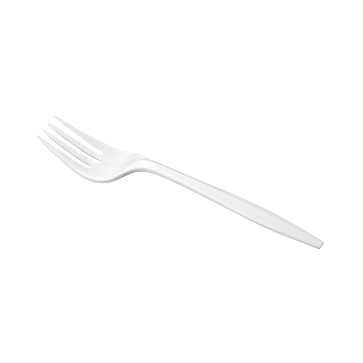 White Medium Wrapped Plastic Forks