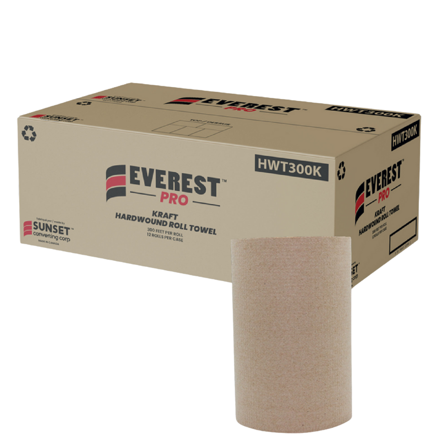 7.85" x 300' Kraft Hand Towel Rolls