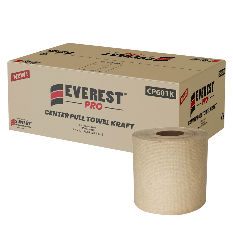 600 sheets Kraft Centre Pull Towel - 6 Rolls