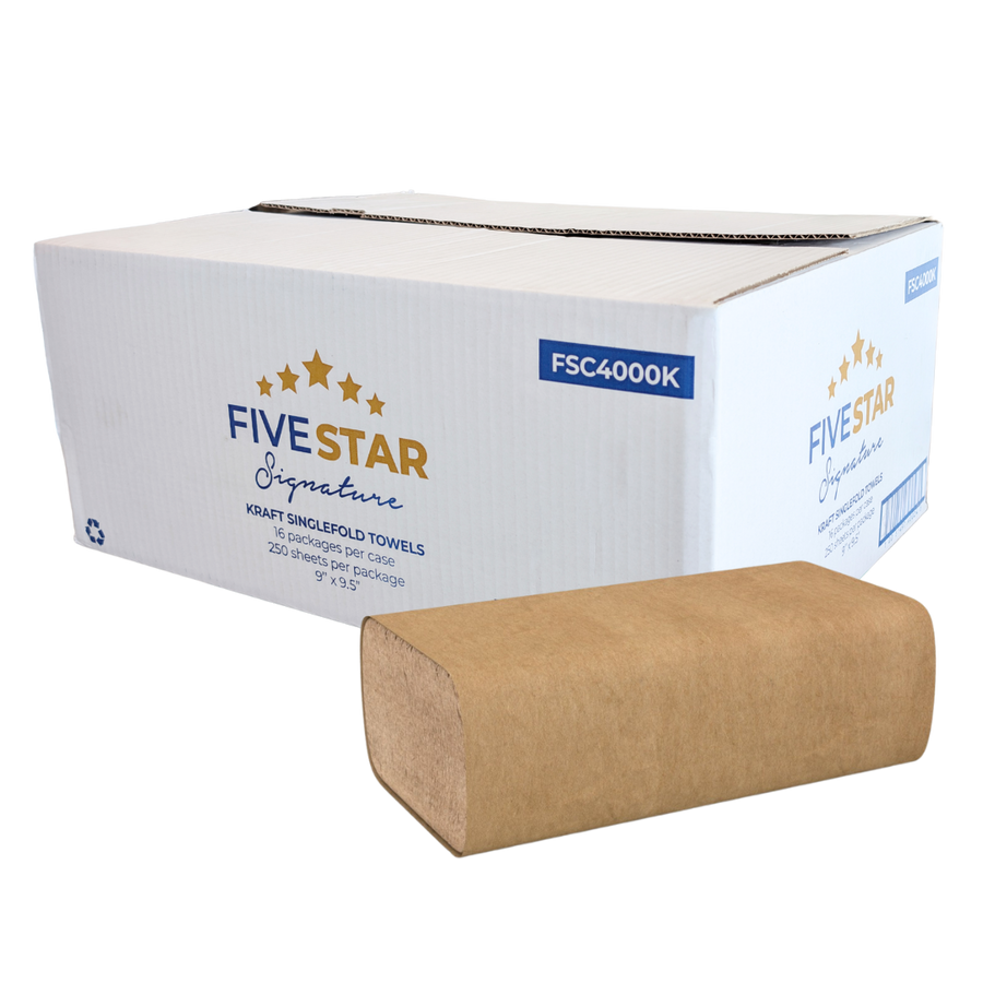 Singlefold Kraft Hand Towel Sheets