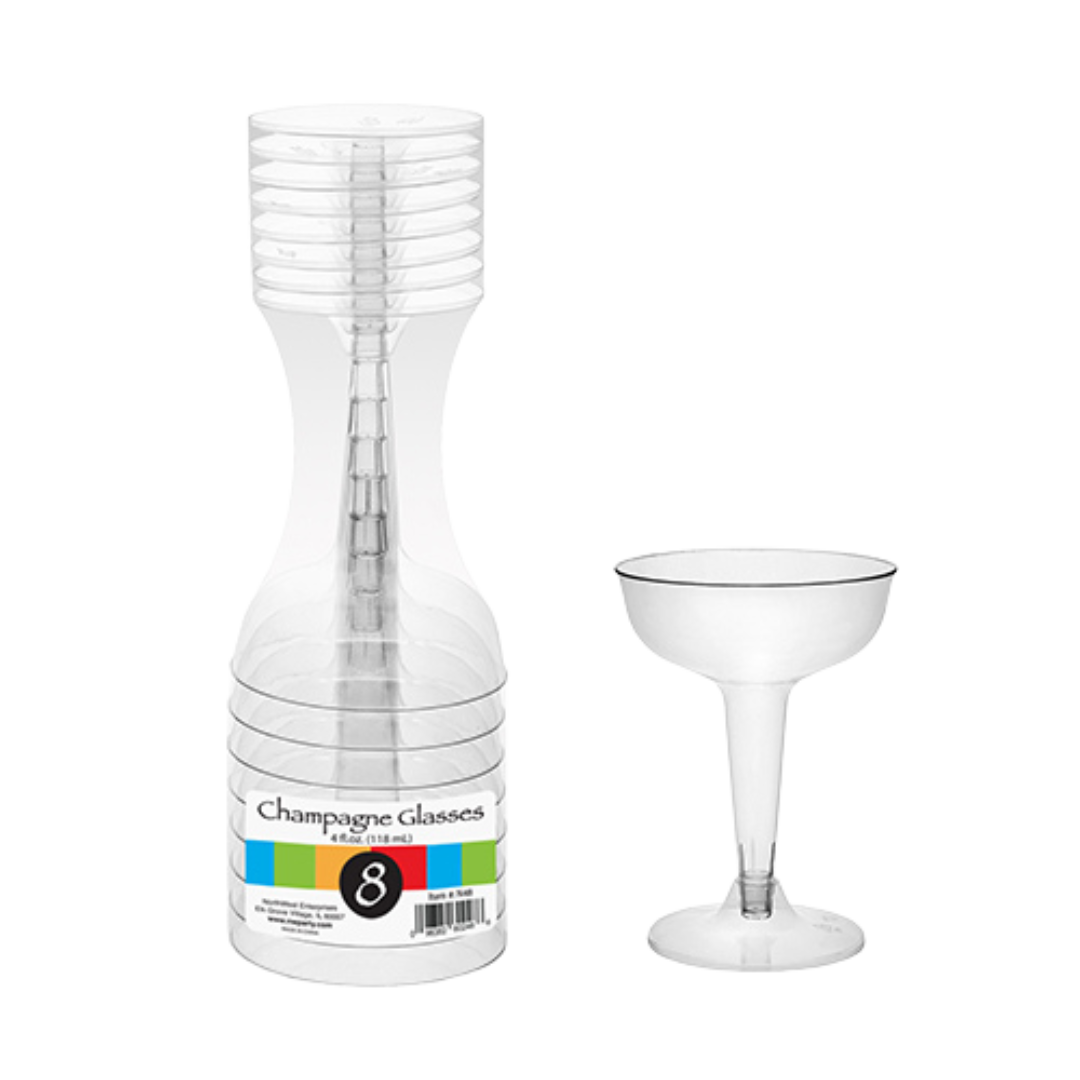 4 oz Clear Champagne Glasses