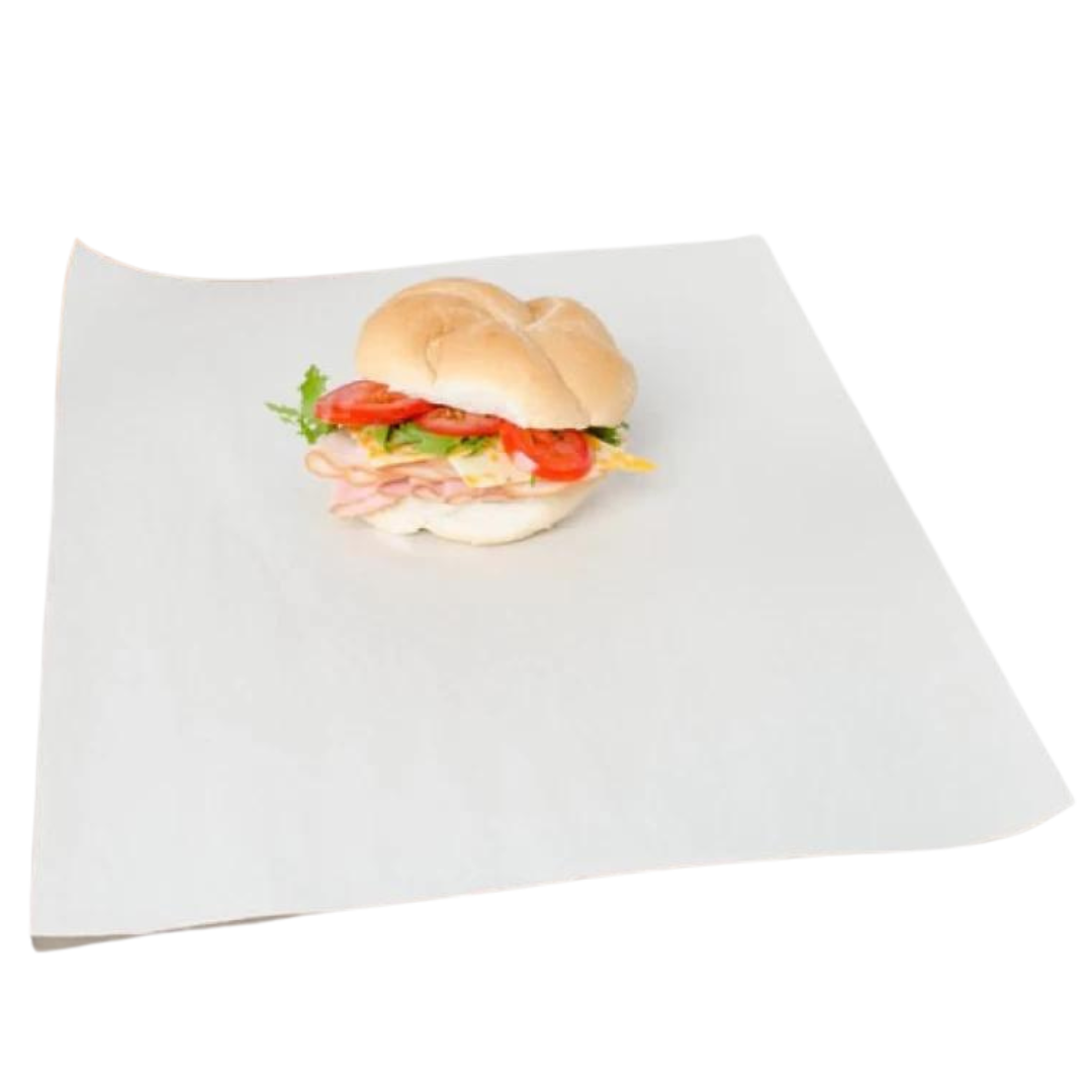 12" x 12" White Wax Paper