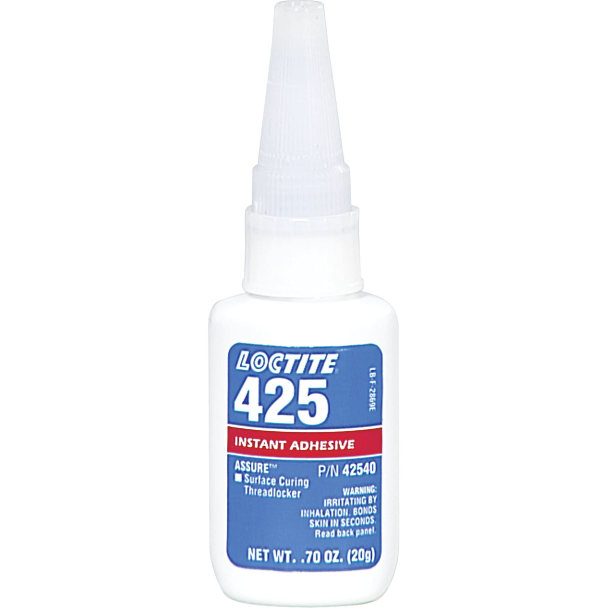 Assure™ 425 Surface Curing Threadlocker, Blue, Medium, 20 g, Bottle