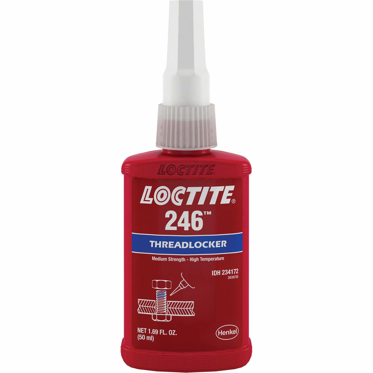 246™ High Temperature Threadlocker, Blue, Medium, 50 ml, Bottle