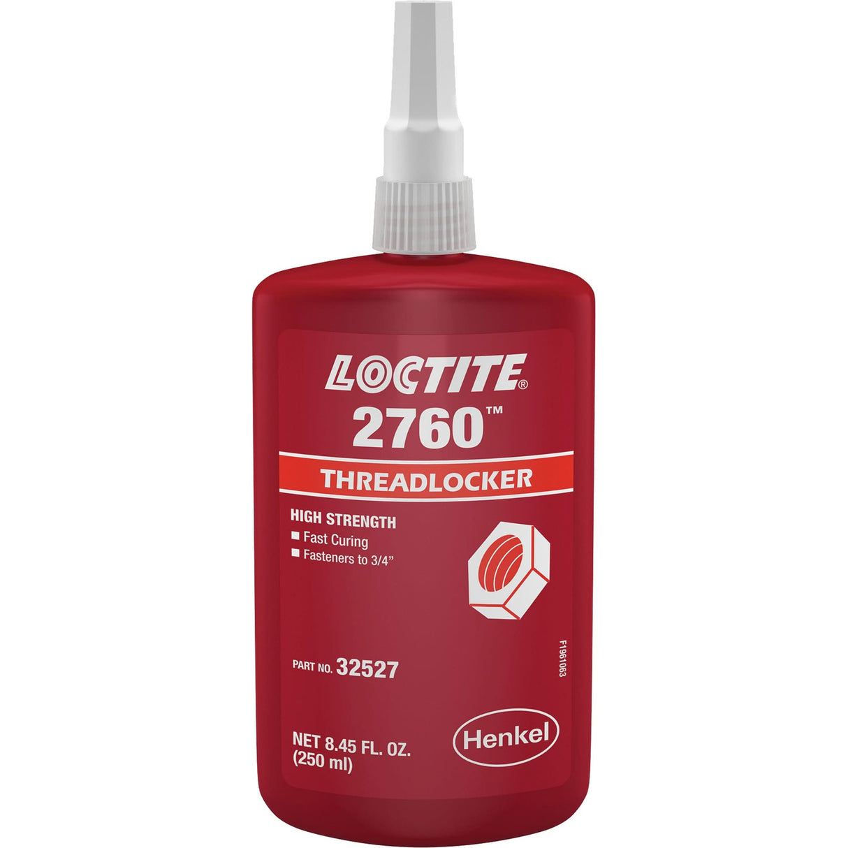 2760 Threadlocker, Red, High, 250 ml, Bottle