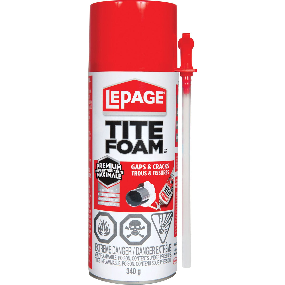 Titefoam Gaps & Cracks Insulating Foam Sealant, Aerosol Can, White