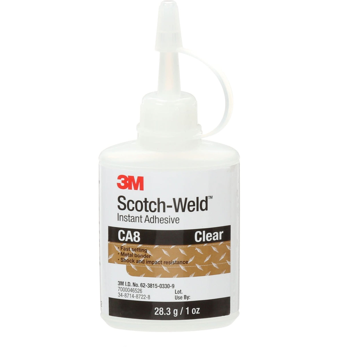 Scotch-Weld™ Instant Adhesive CA8, Clear, Bottle, 1 oz.