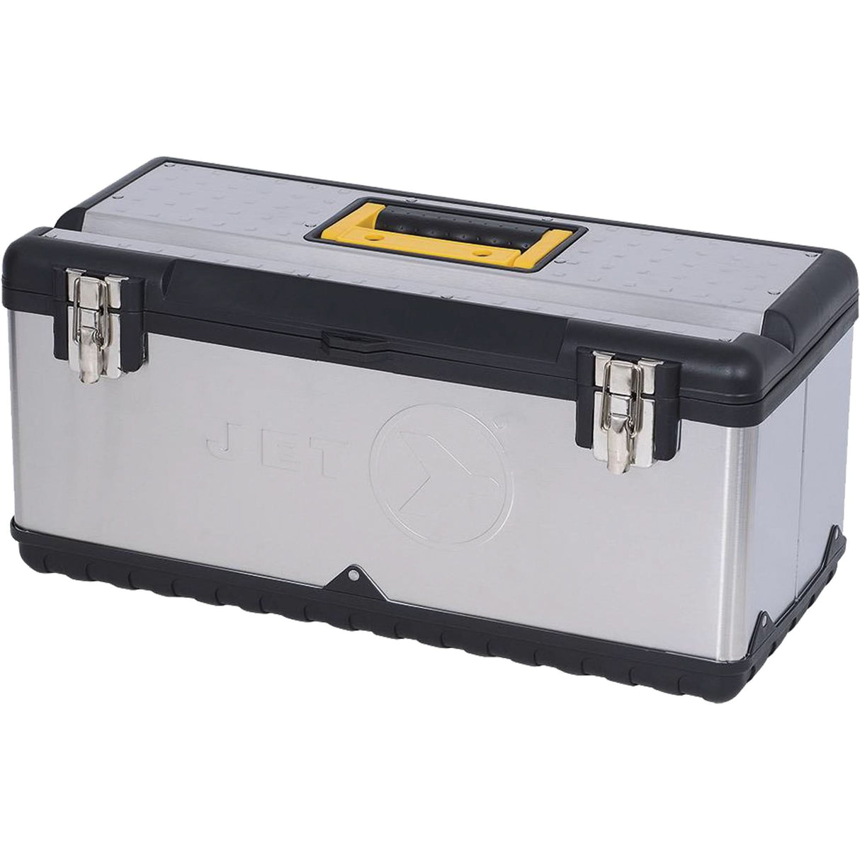 JPSTB-22 Stainless Steel Hand Tool Box, 11" D x 22-1/2" W x 10-3/4" H, Black/Grey