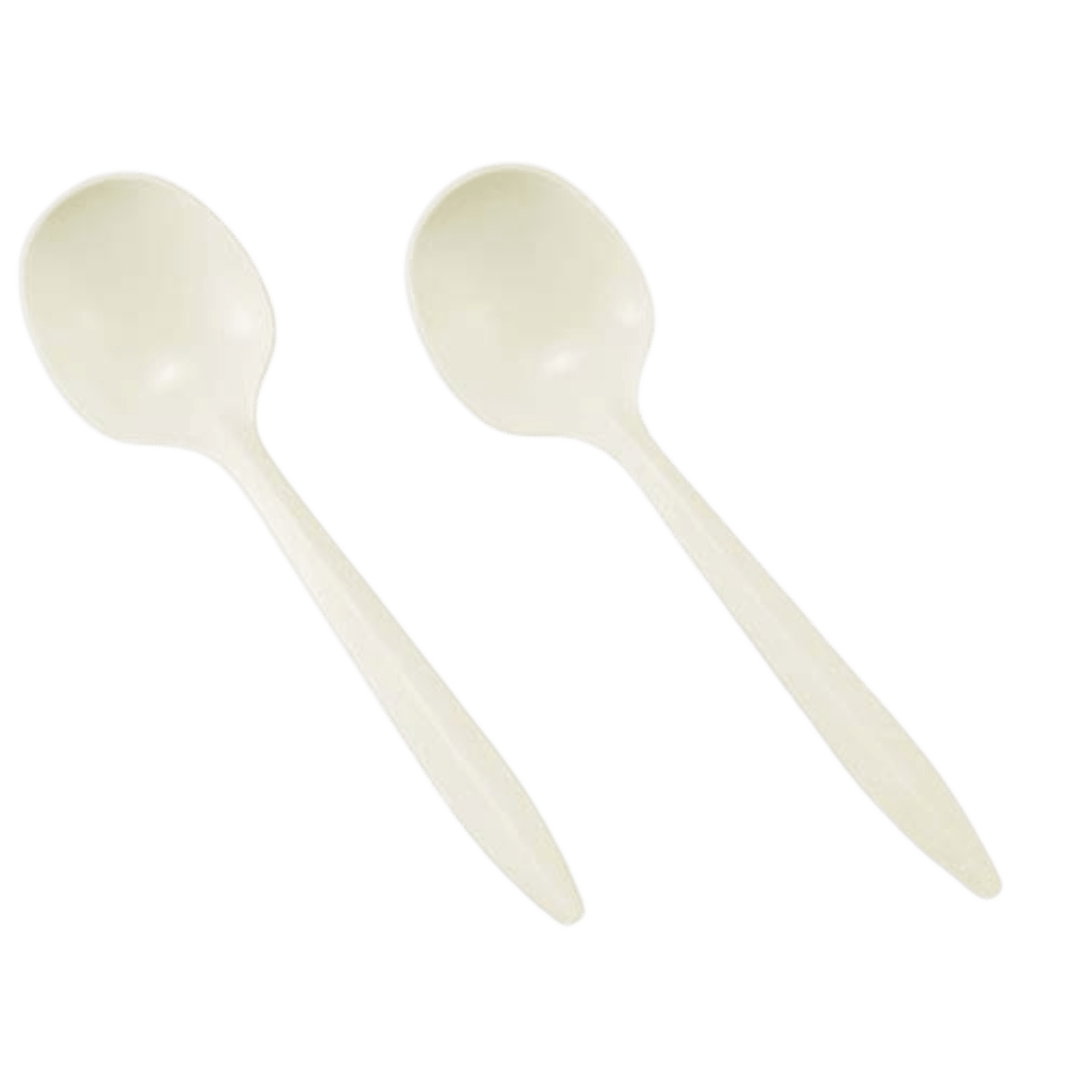 Bio - Based Medium Soup Spoons - Stratosphere Distribution