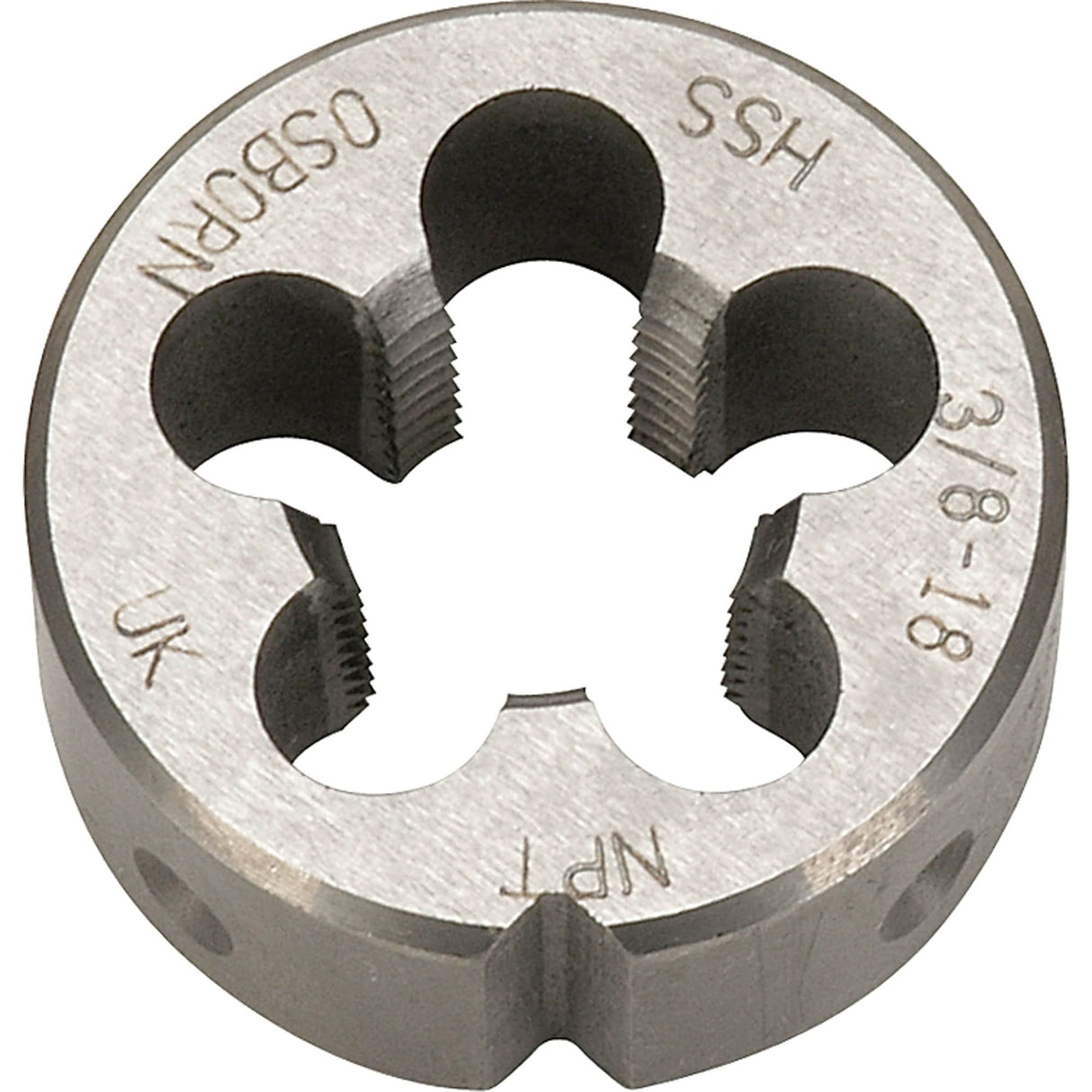 Pipe Die, 1/8"-27 Thread, High Speed Steel