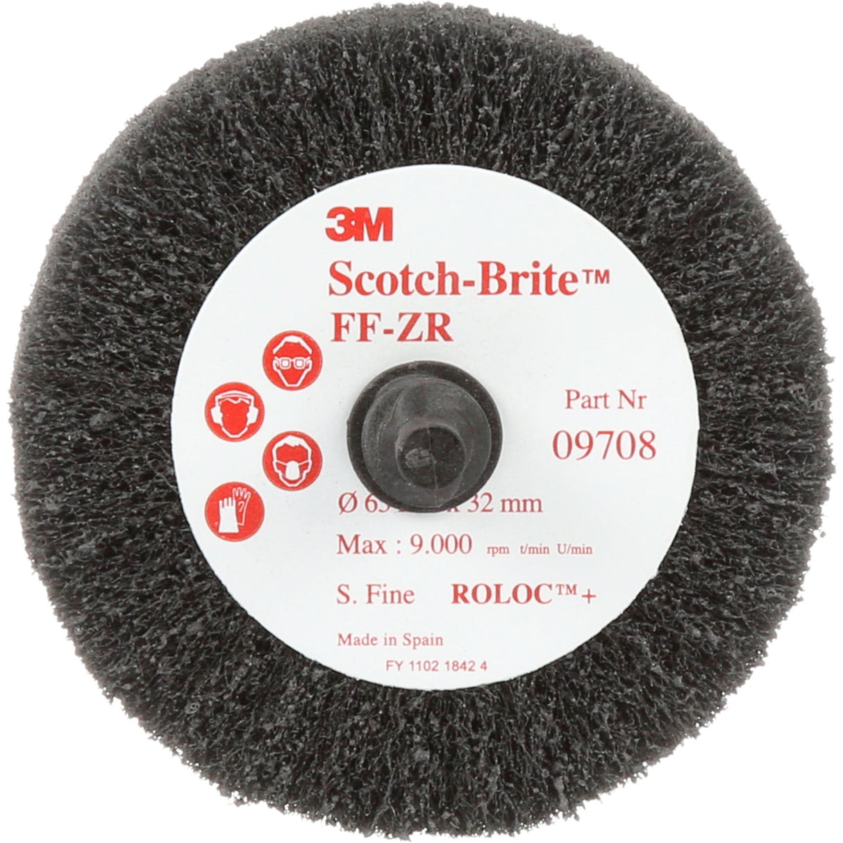 Scotch-Brite™ Cut & Polish Flap Brush, Aluminum Oxide, Fine Grit, 2-1/2" x 1-1/4" x 1/4"