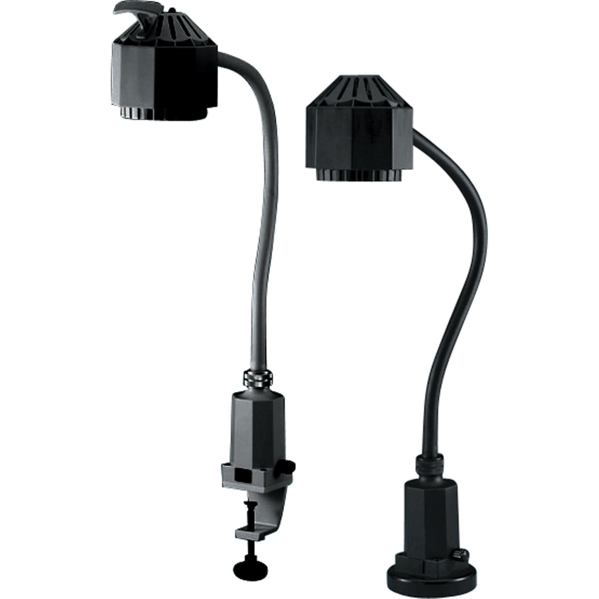 Sunnex Task Lights - 50 Watt Moisture Resistant Halogen Task Lights, 50 W, Halogen, 27" Neck, Black