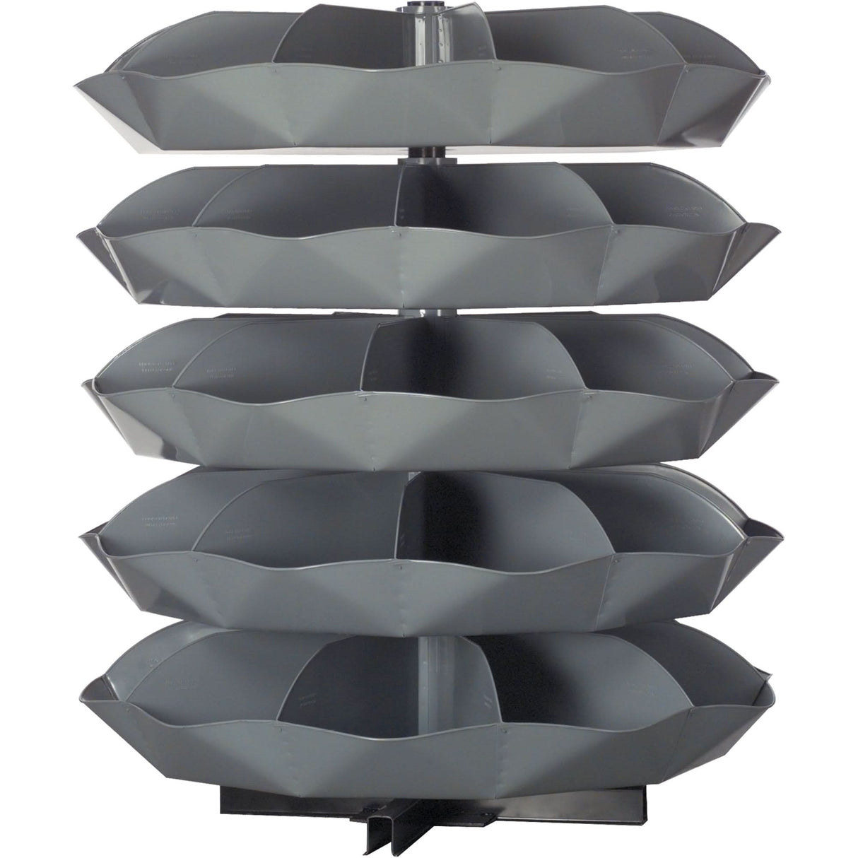 Rotabin® Storage Units, 625 lbs. Capacity per Level, 6 Level, 67" H x 44" Dia.