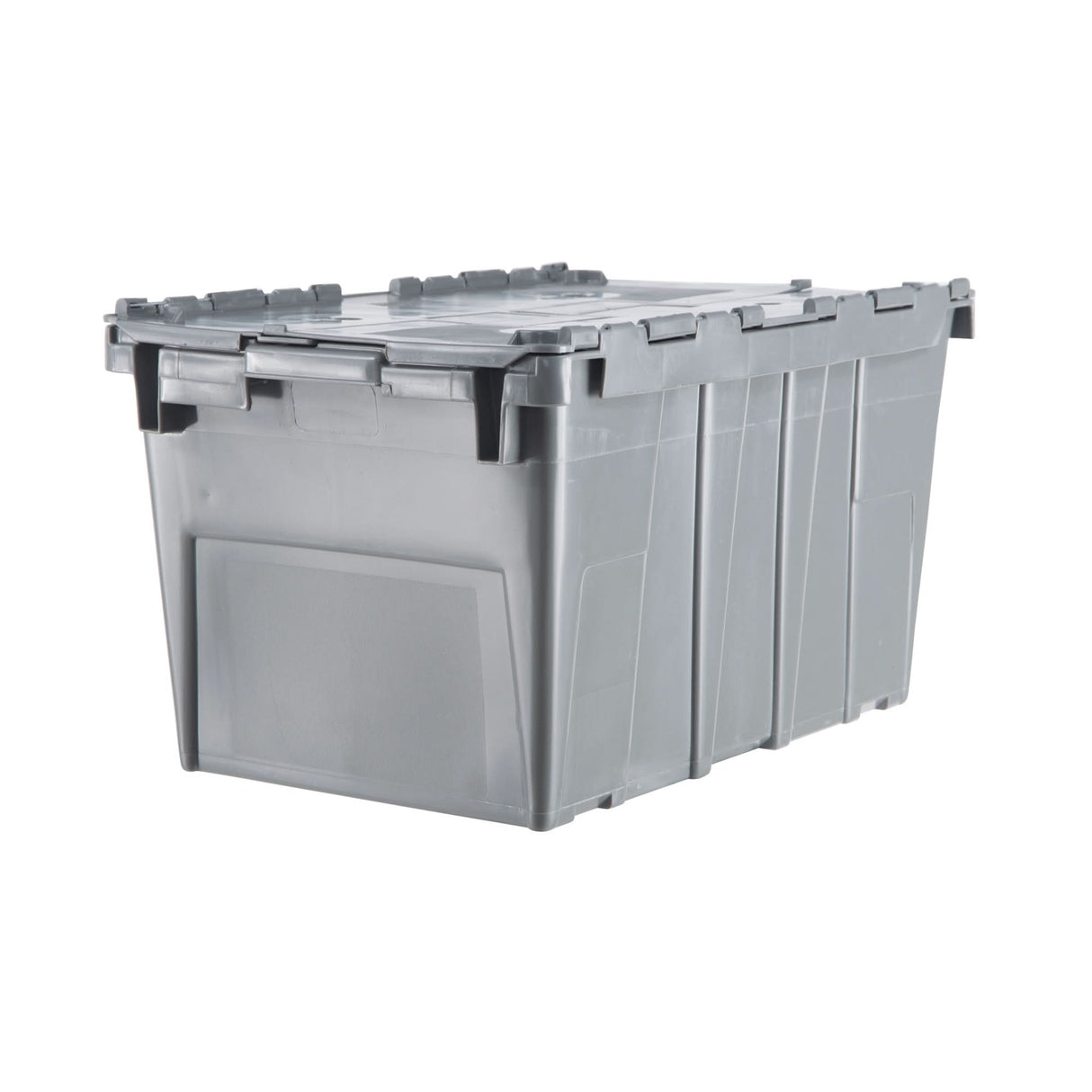 Flipak® Polyethylene Plastic (PE) Distribution Containers, 20.6" x 13.2" x 11.6", Grey
