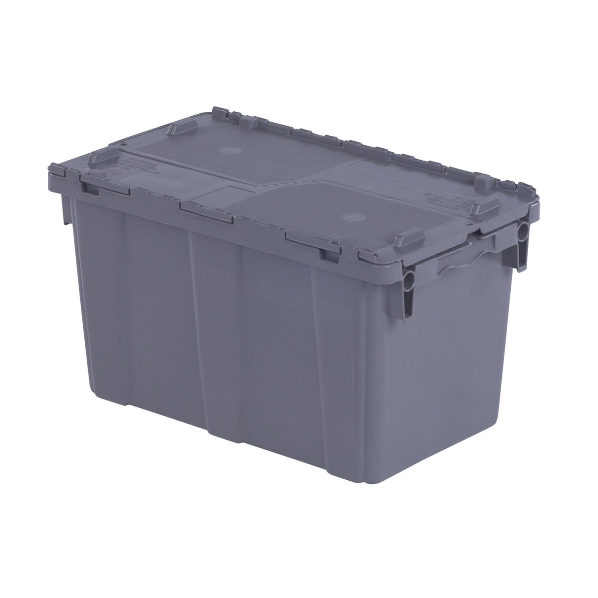 Flipak® Polyethylene Plastic (PE) Distribution Containers, 22.3" x 13" x 12.8", Grey