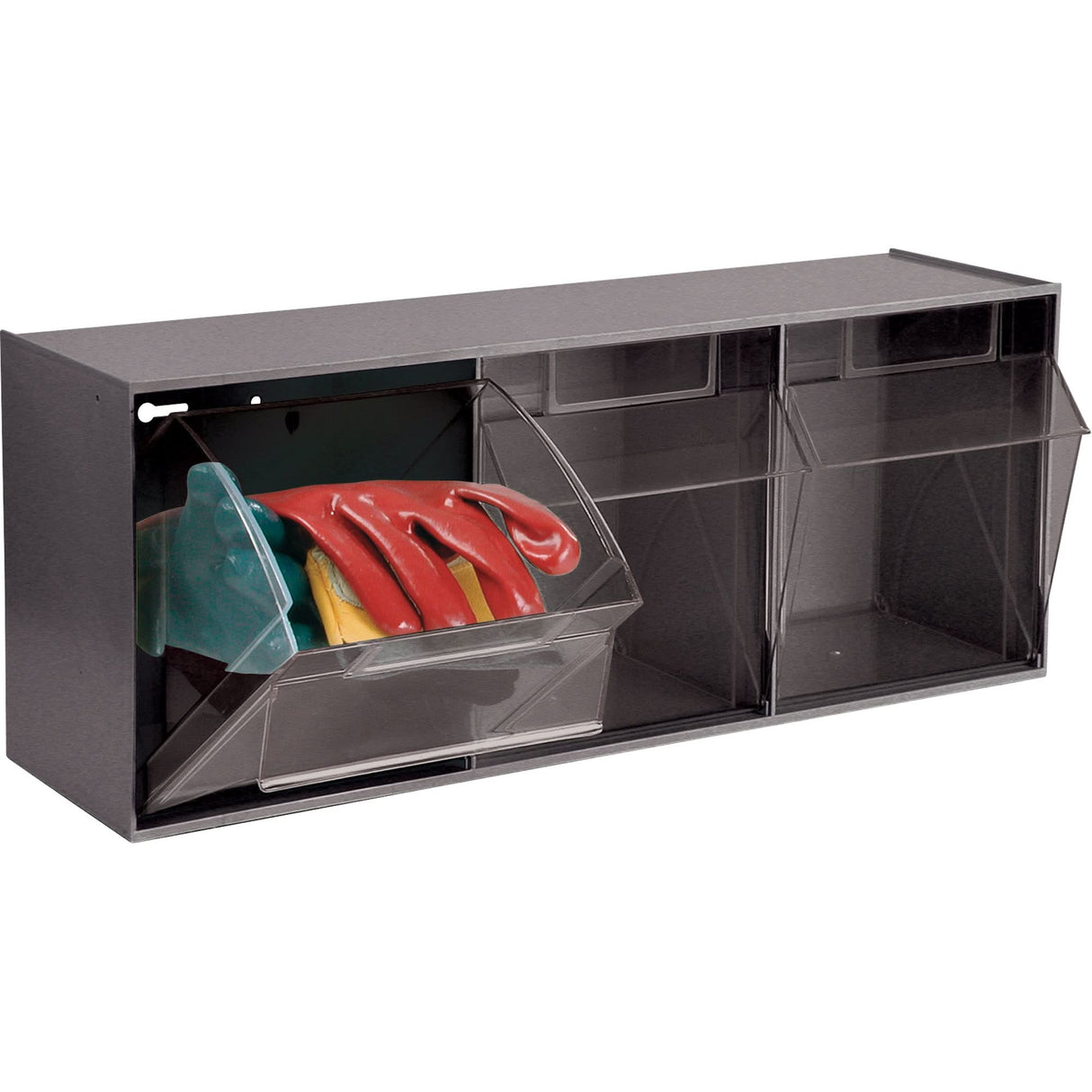 Tip-Out Bins Modular Storage System, 23-5/8" W x 7-3/4" D x 9-1/2" H, 3 Drawers