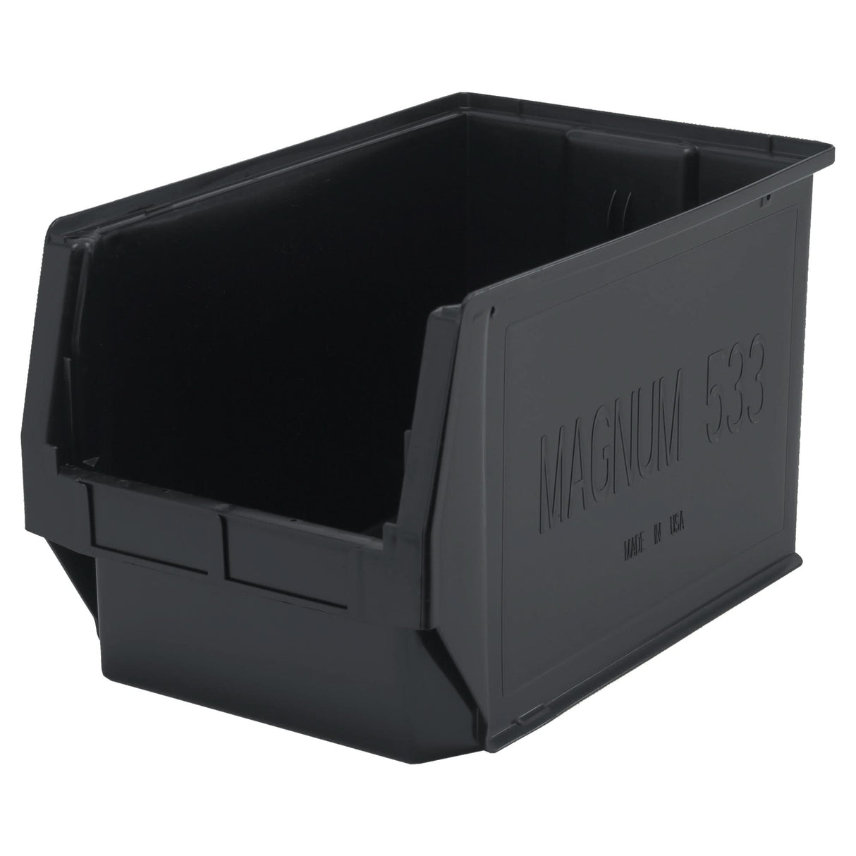 Recycled MAGNUM Bin, 7-7/8" H x 12-3/8" W x 19-3/4" D, 150 lbs. Capacity, Black