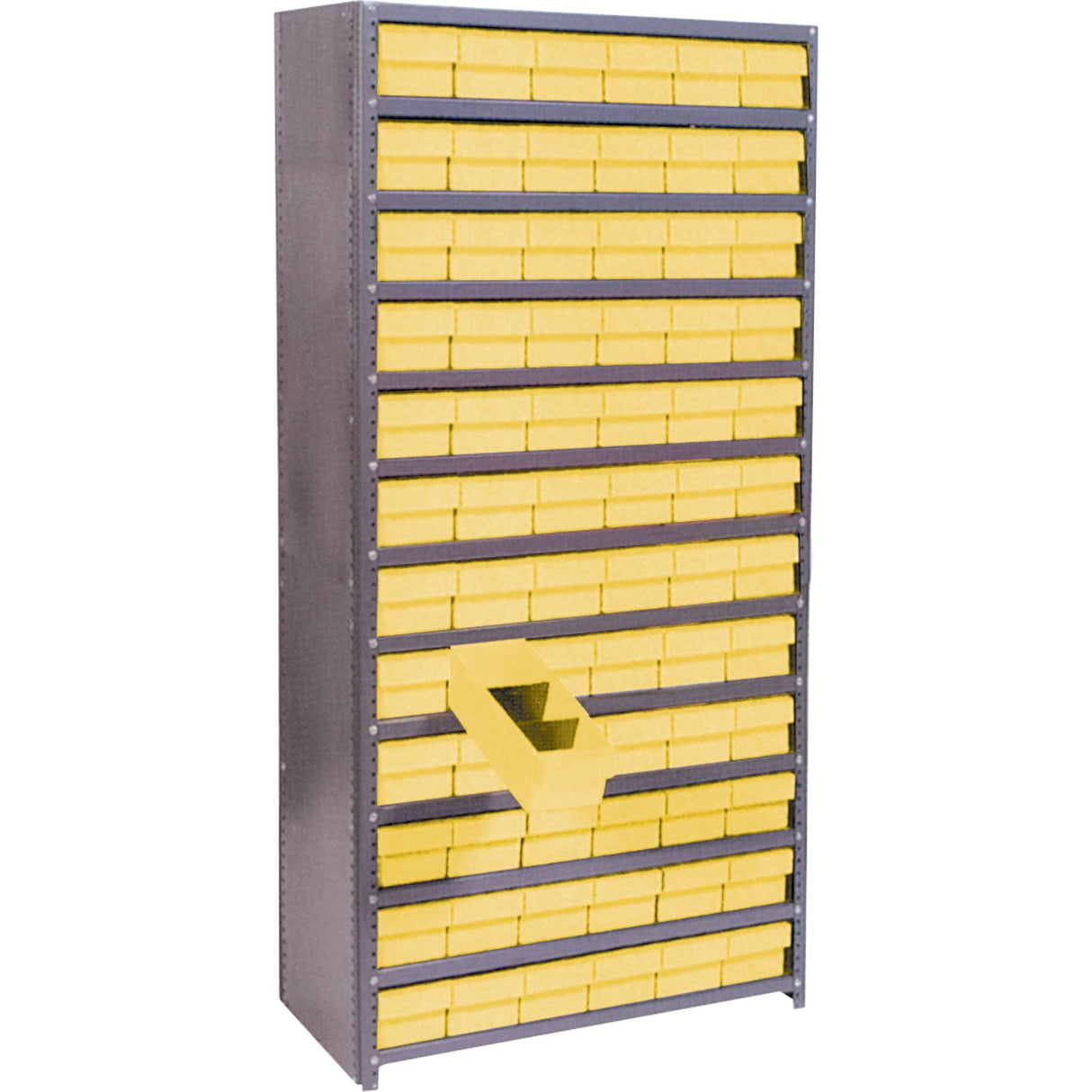 Euro Drawer Shelf Units, Steel, Boltless, 800 lbs. Capacity, 36" W x 76" H x 18" D