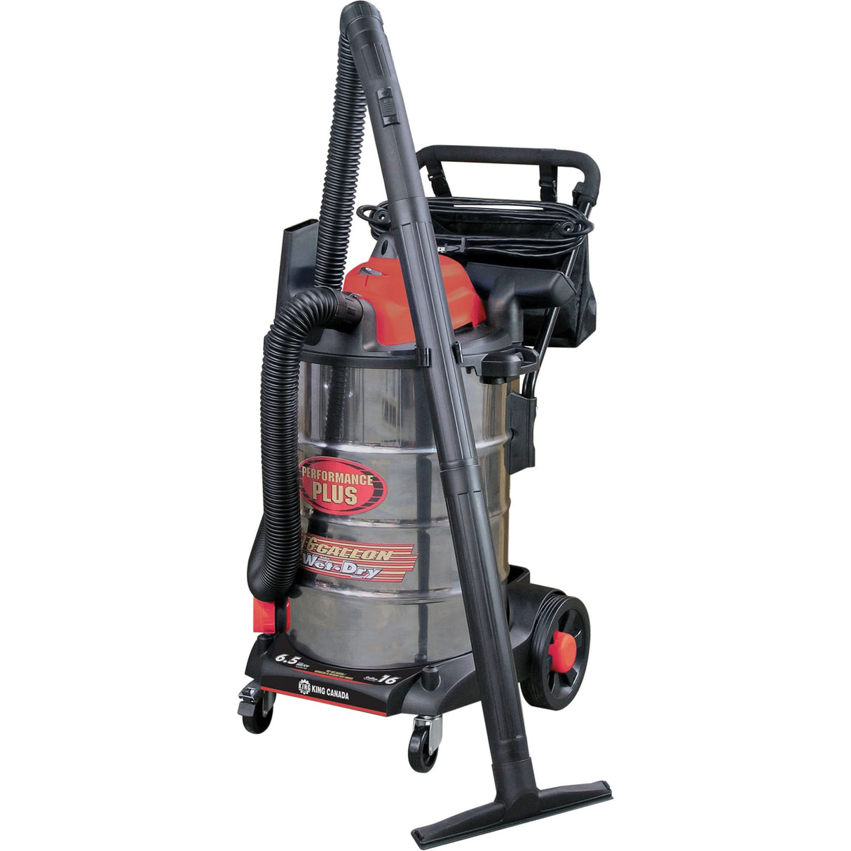 Vacuum, Wet-Dry, 6.5 HP, 16 US Gal. (60.6 Litres)