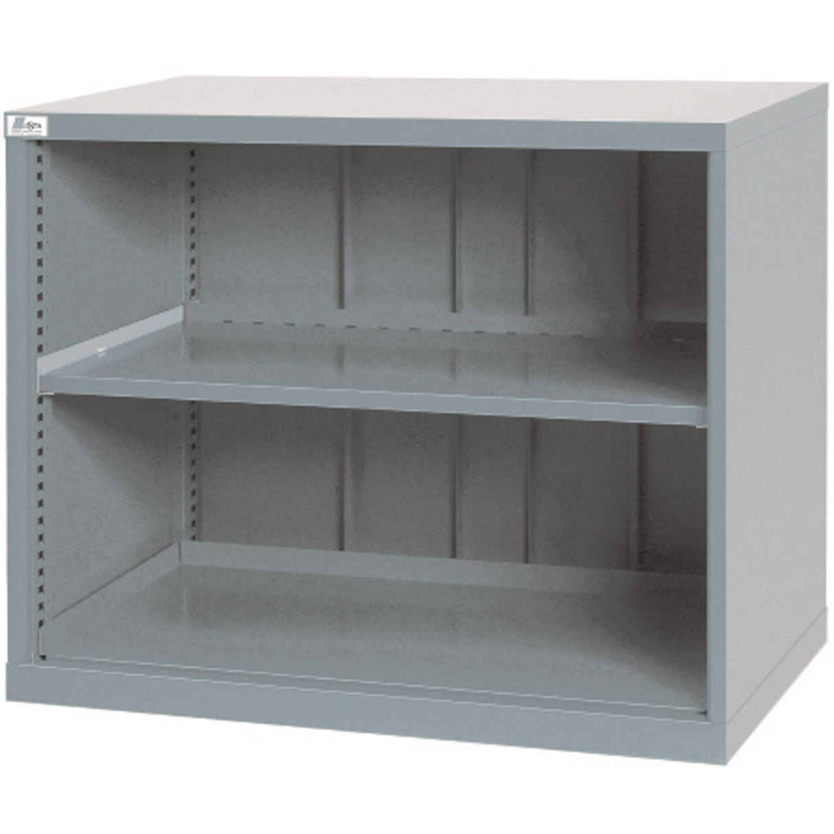 Shelf Cabinets, Steel, 33-1/2" H x 40-1/4" W x 22-1/2" D, Light Grey