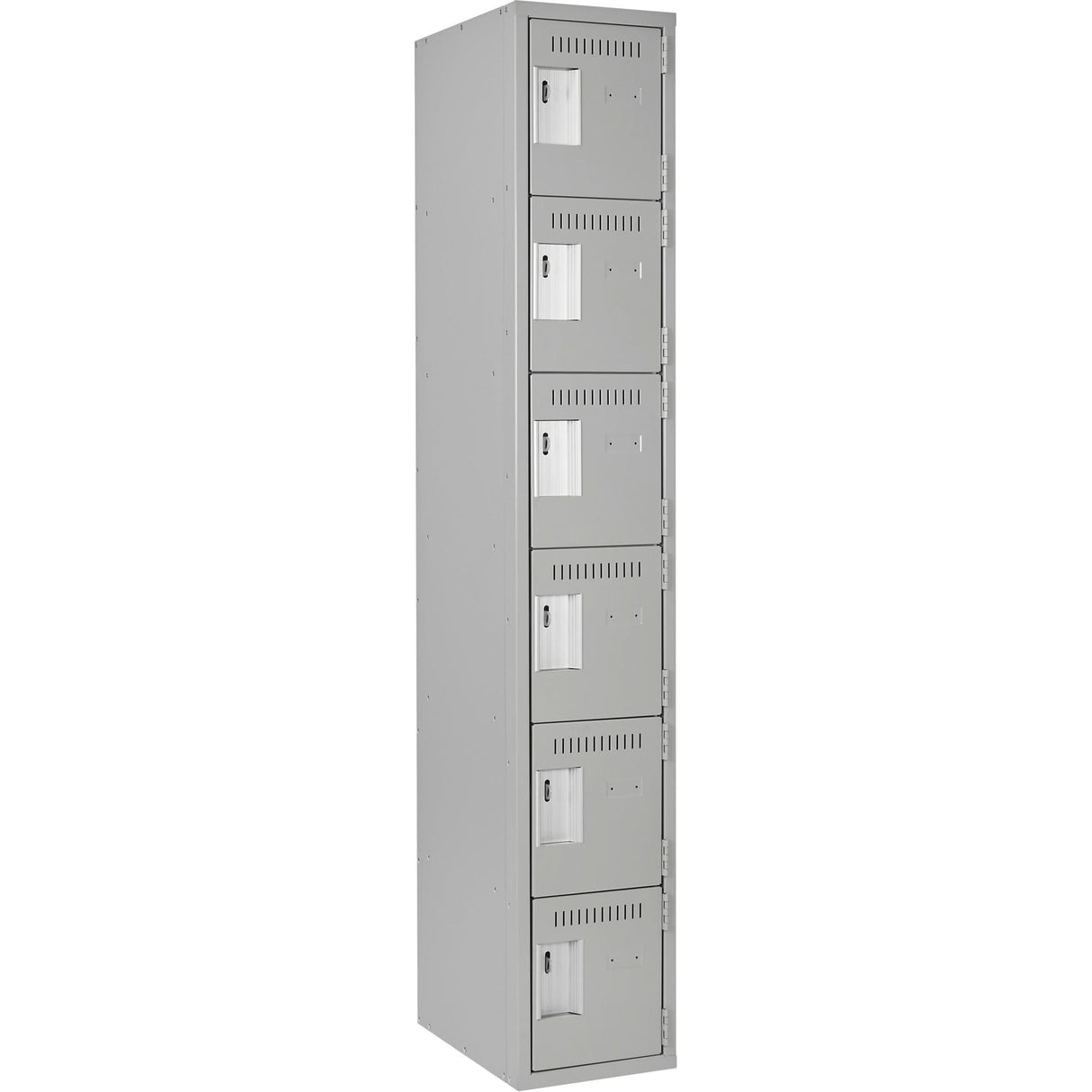 Clean-Line Lockerette, 6 -tier, 18" x 72" x 15", Steel