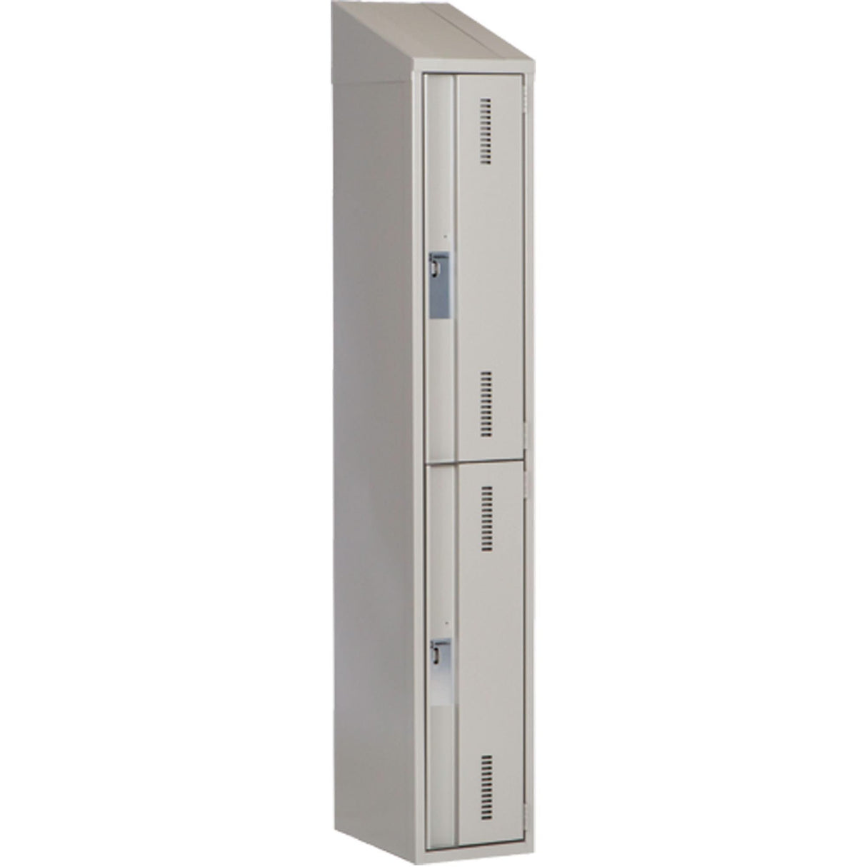 Concorde™ Heavy-Duty Lockers, 2 -tier, 12" x 18" x 78", Steel, Grey, Welded (Assembled)