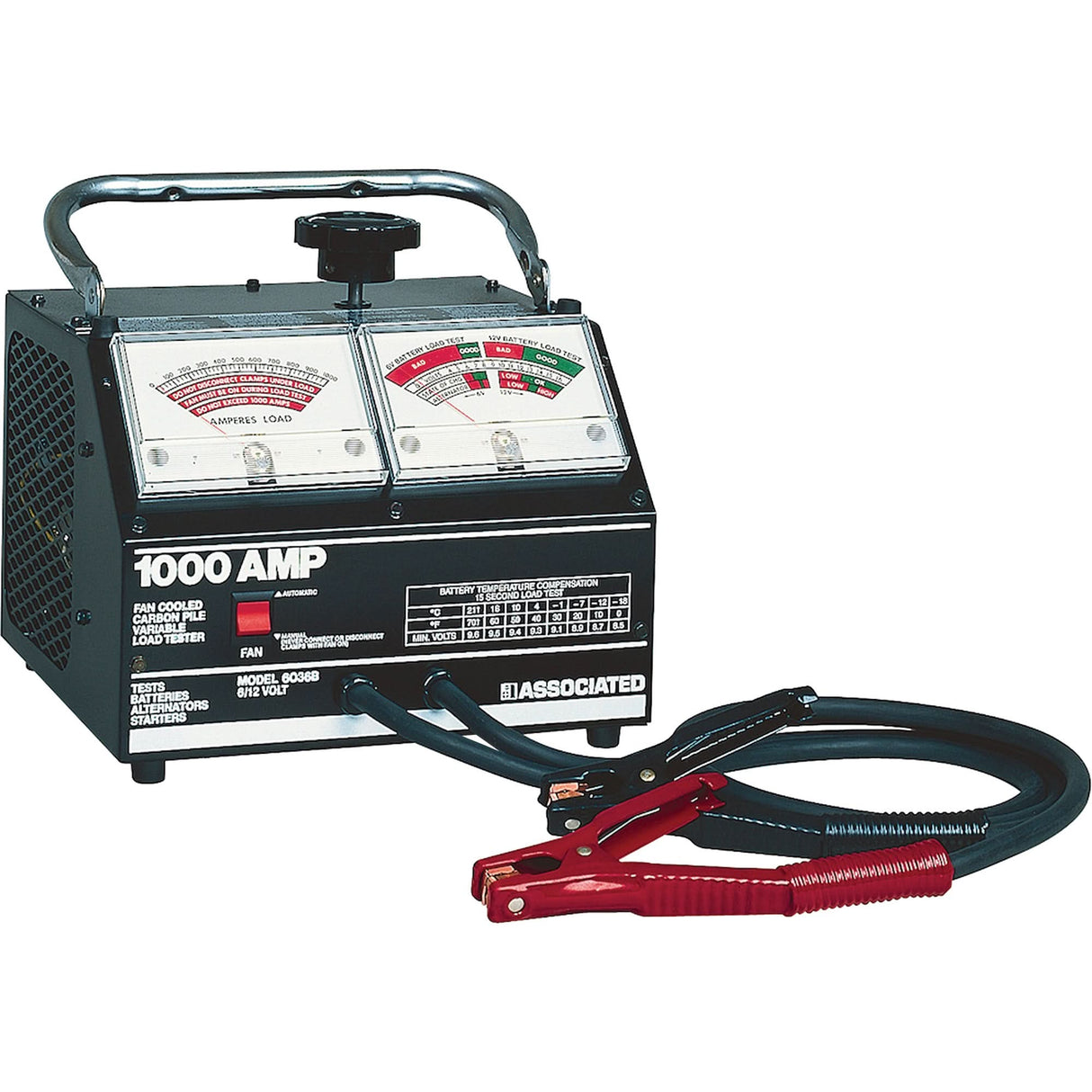 6/12 V Heavy-Duty Variable Carbon Pile Load Tester