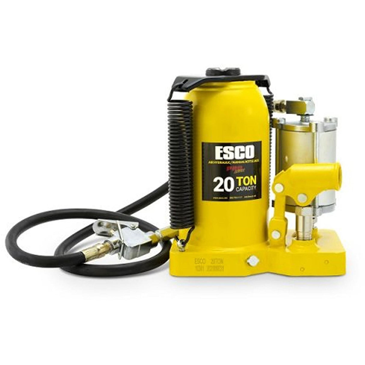 Pro Series Bottle Jack, 20 Ton(s), Air Hydraulic, 20" Raised Height