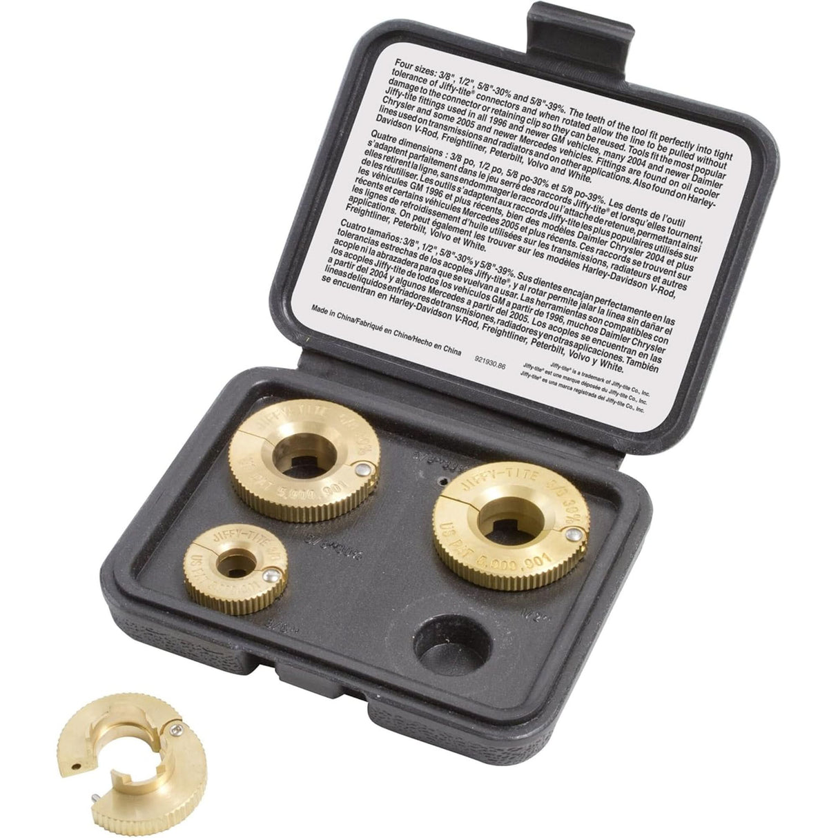 4-Piece Low Profile Jiffy-tite Disconnect Set