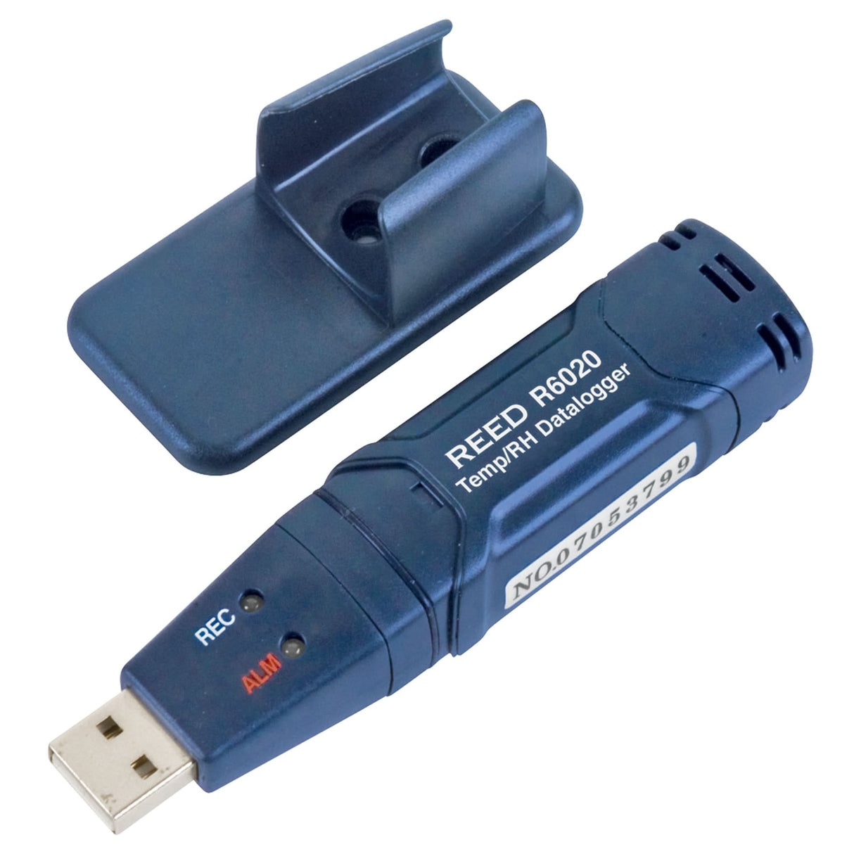 Temperature/Humidity Data Logger with ISO Certificate, -35°C to 80°C (-31°F to 176°F)