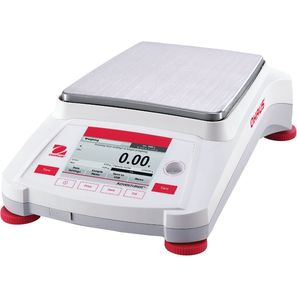 AX8201/E Adventurer® Electronic Balance with External Calibration , 8200 g Cap., 0.1 g Graduations