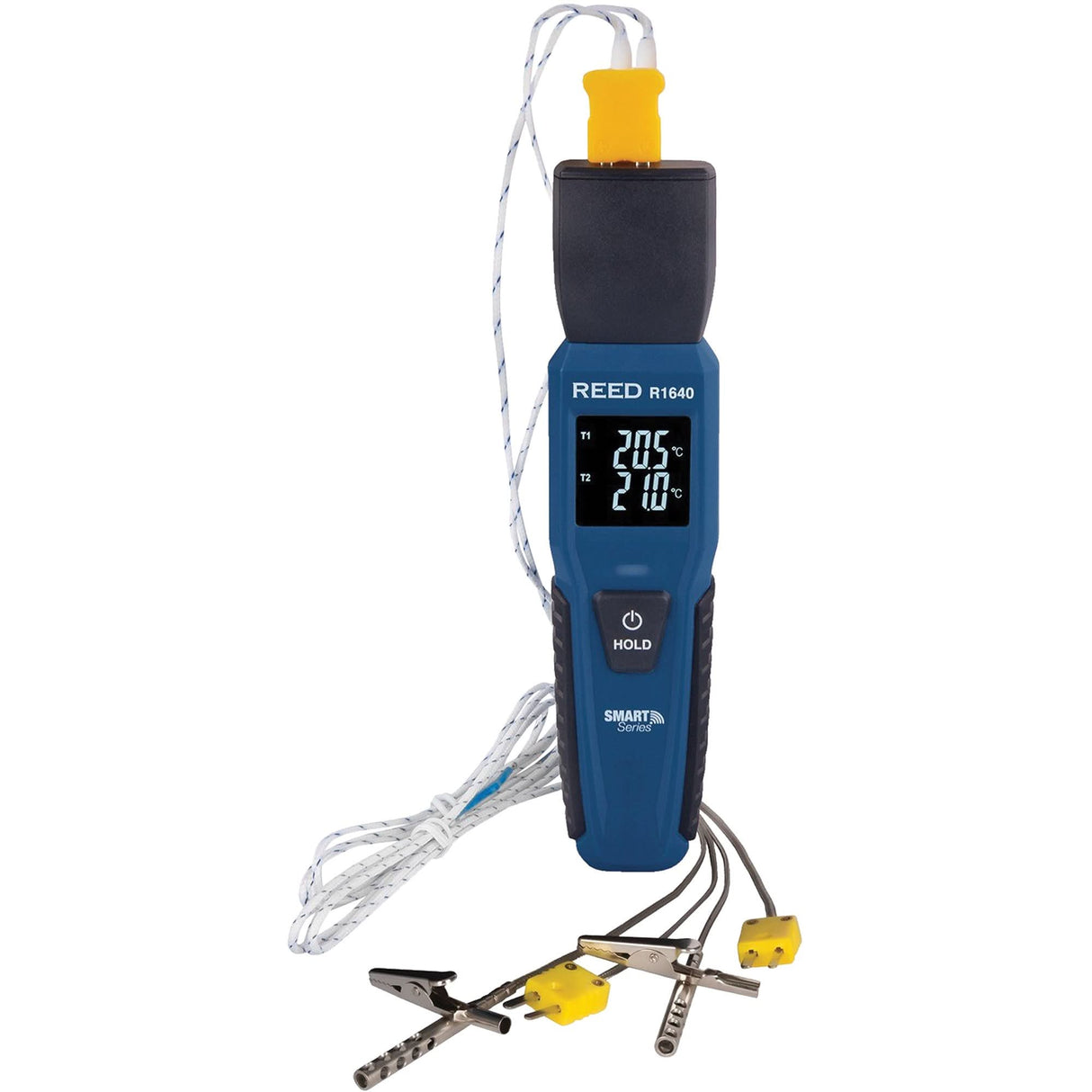 R1640 Smart Series Thermocouple Thermometer with Oven/Freezer Thermocouple Probes, Contact, Digital, 32-122°F (0-50°C)