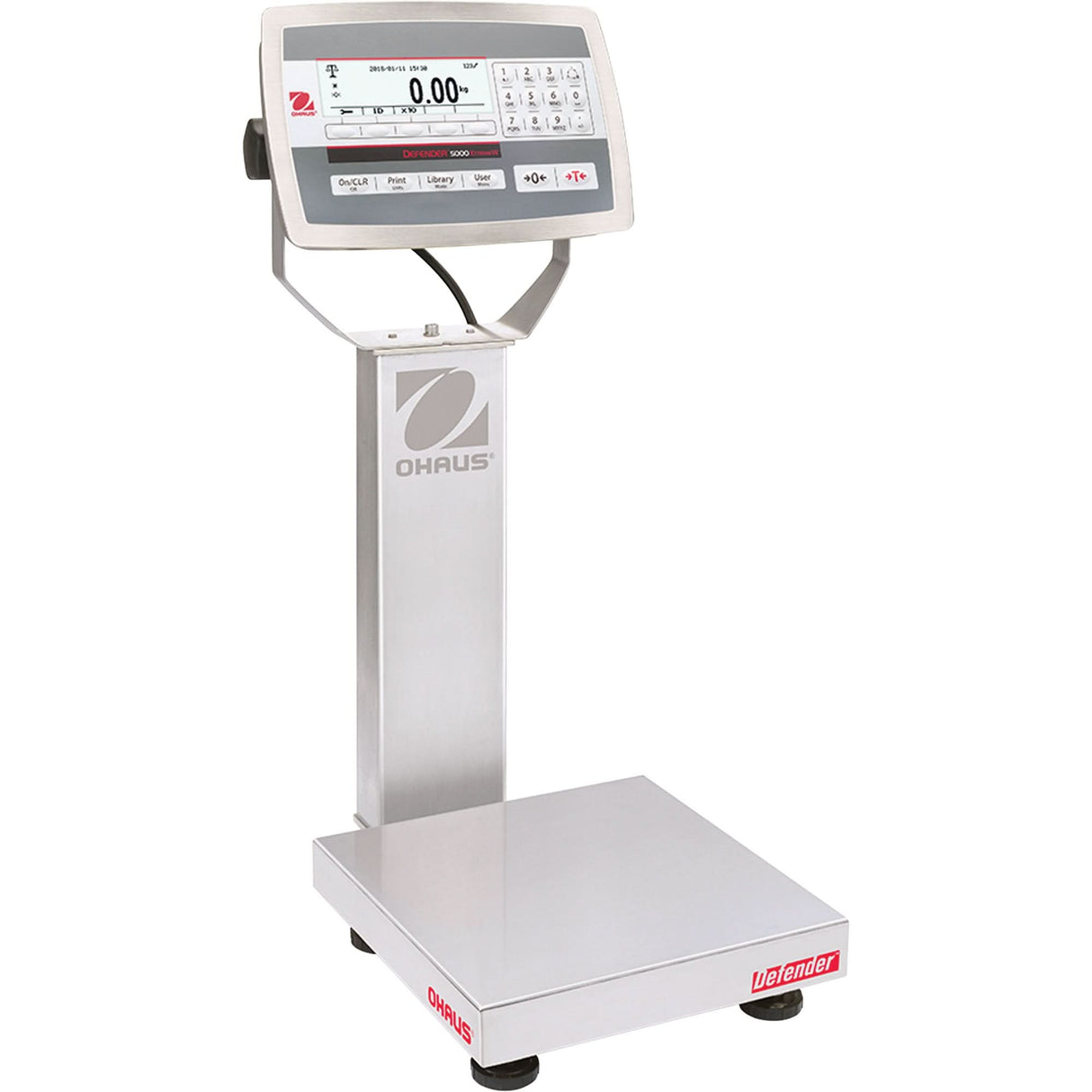 DEFENDER™ 5000 Multifunctional Stainless Steel Washdown Bench Scale, 5 lbs. Cap., 0.0002 lbs. Graduations