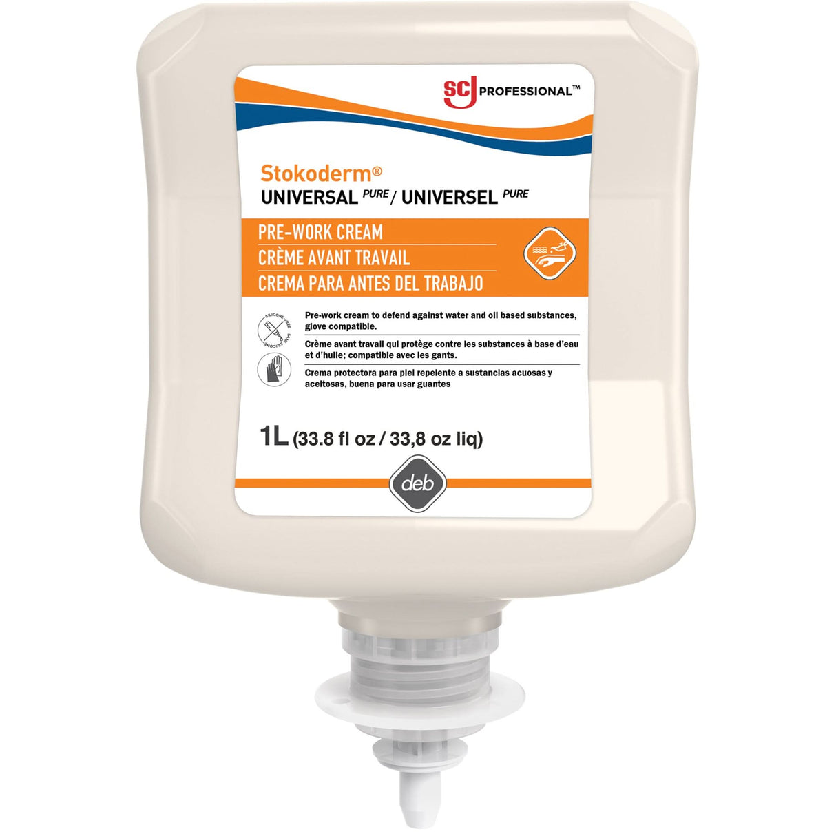 Emulsion® Silicone-Free Before Work Cream, Plastic Cartridge, 1000 ml