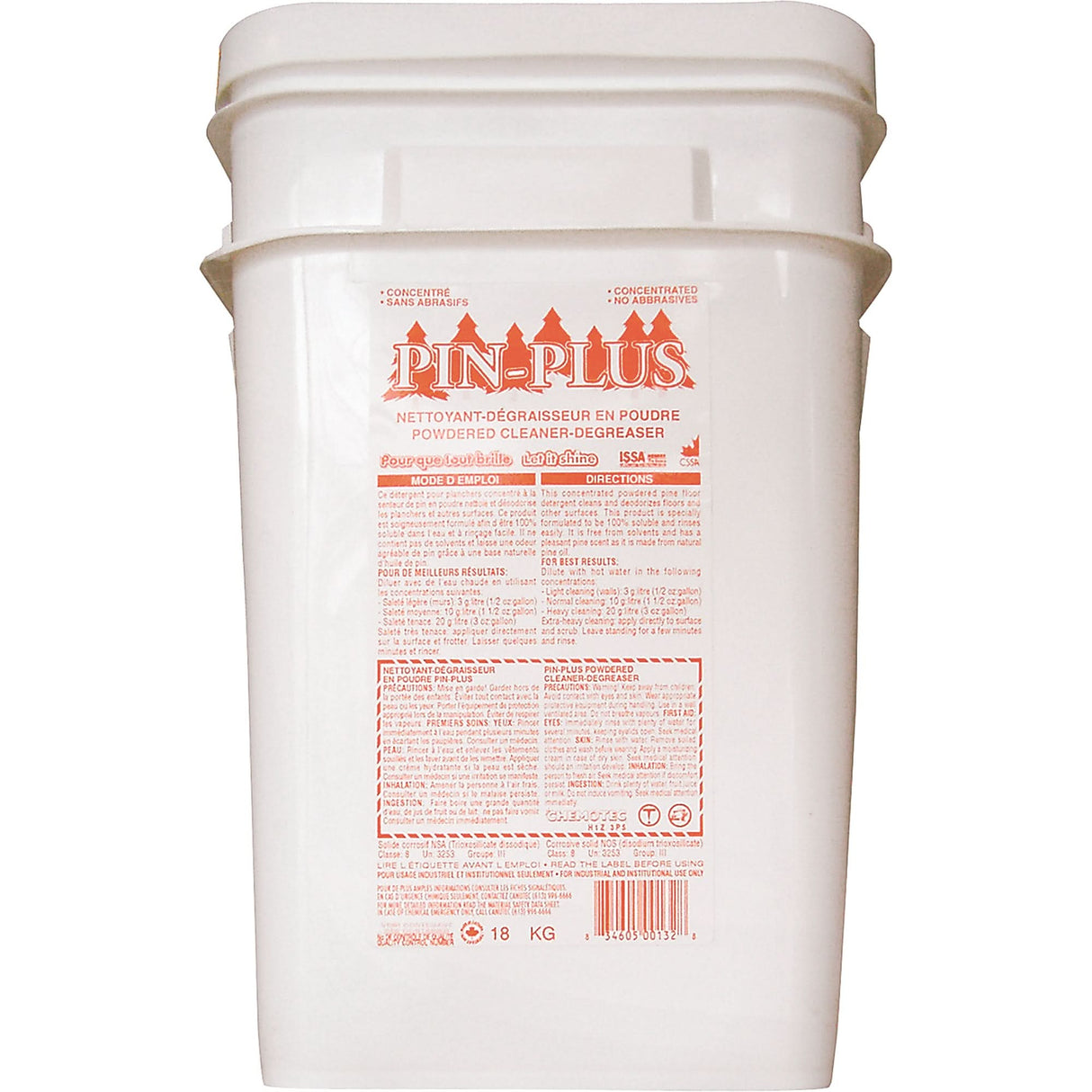 Pin-Plus Powdered Cleaner & Degreaser, 18 kg/18.0 kg
