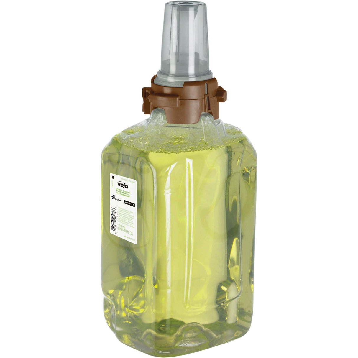 Foam Hand & Showerwash for GOJO® ADX-12™ Dispenser, 1250 ml, Citrus Ginger, Plastic Cartridge