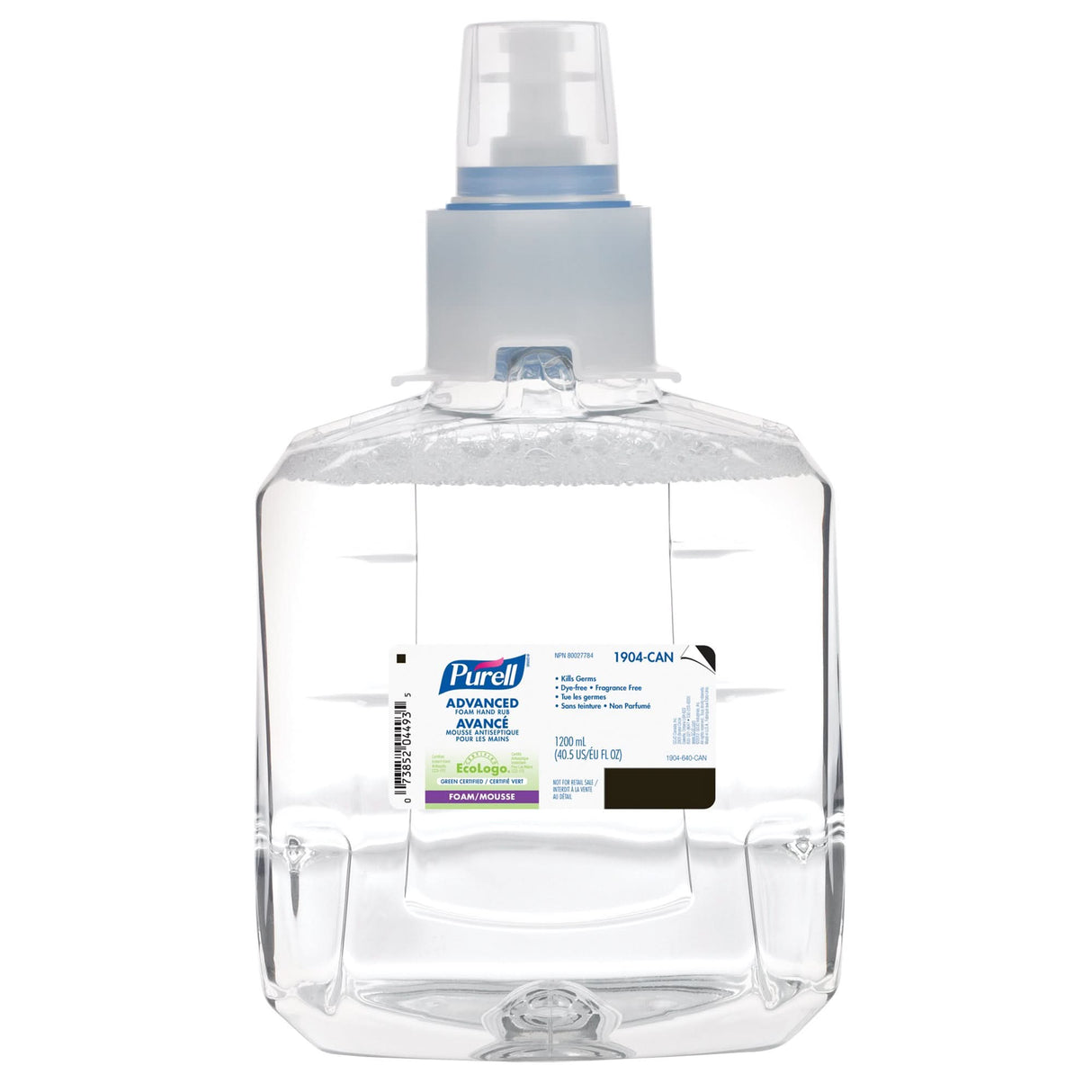 LTX-12™ Advanced Foam Hand Sanitizer, 1200 ml, Cartridge Refill, 70% Alcohol