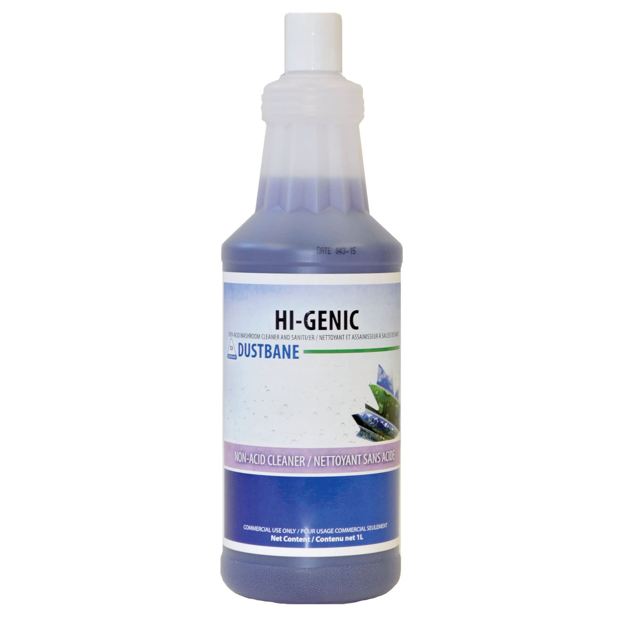 Hi-Genic Bathroom Cleaner and Sanitizer, 1 L, Bottle