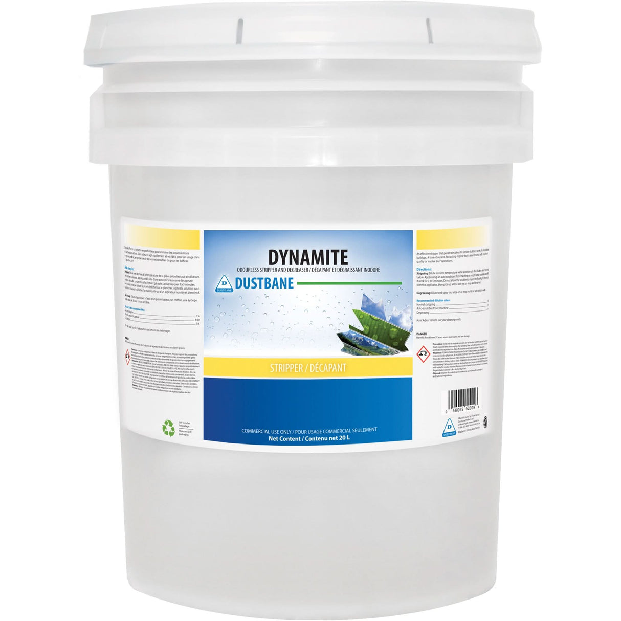 Dynamite Odourless Stripper & Degreaser, 20 L, Pail