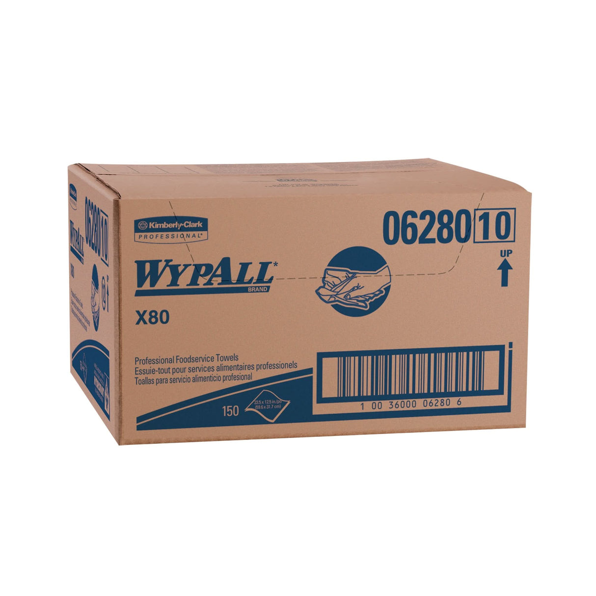 X80 Foodservice Towels, Specialty, 12" L x 23-1/2" W