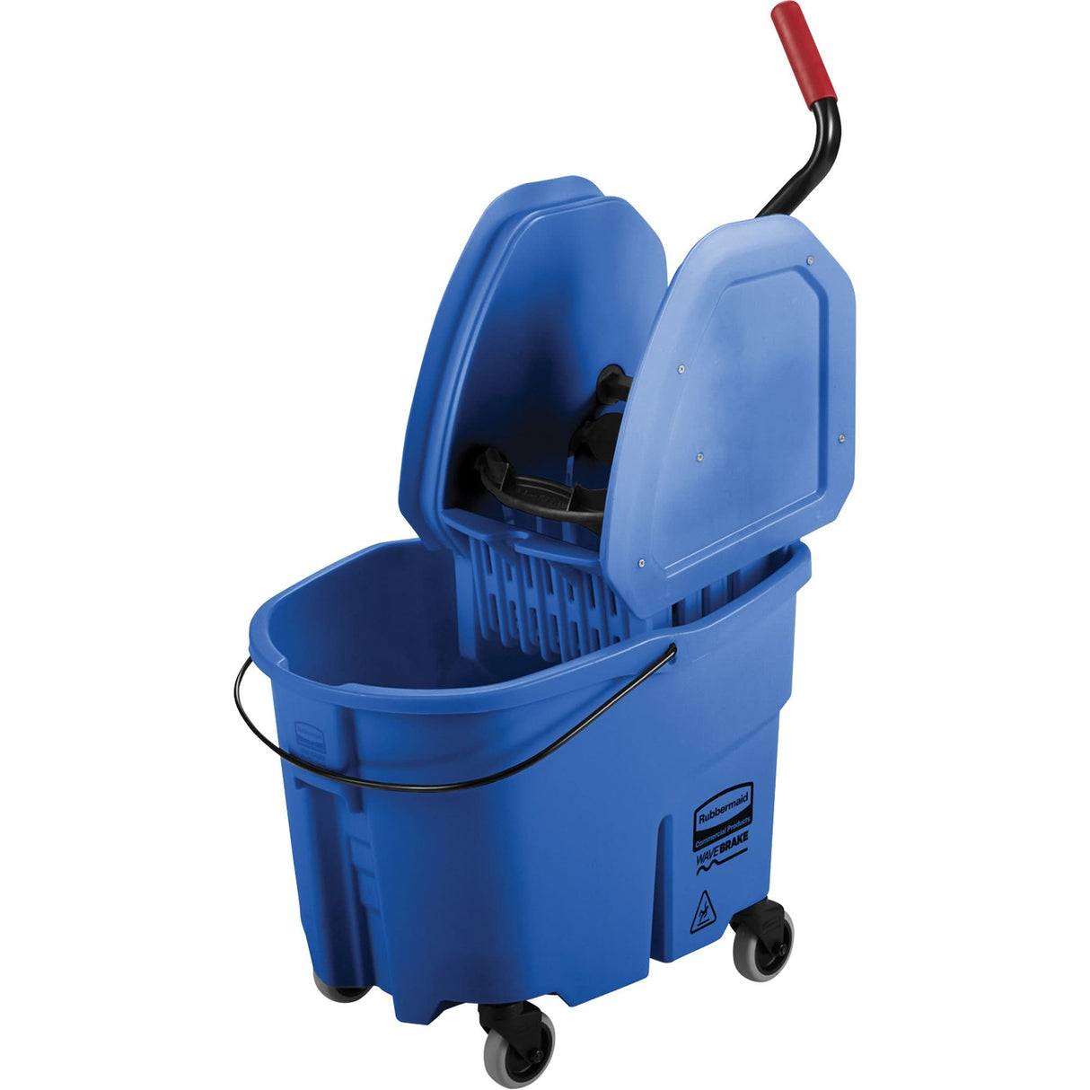 WaveBrake® Mop Bucket & Wringer Combo Pack, Down Press, 8.75 US Gal.(35 Quart), Blue