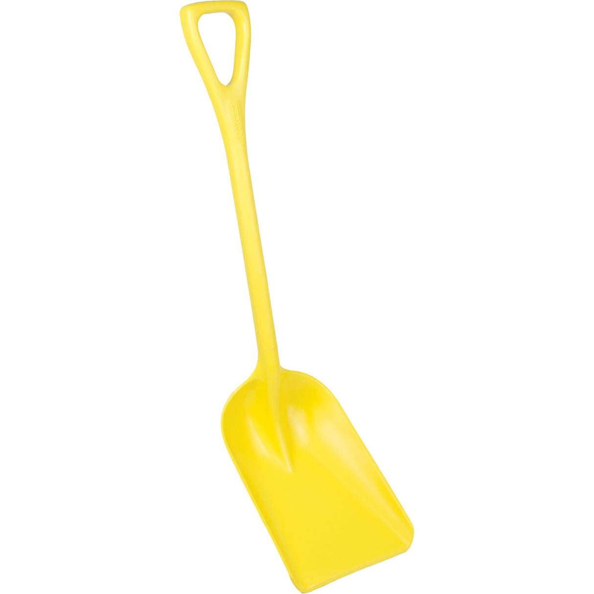 One-Piece Hygienic Shovel, 10" x 6" Blade, 37-1/2" Length, Plastic, Yellow