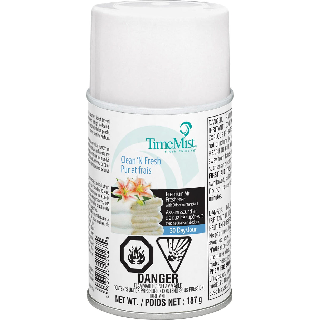 TimeMist® Industrial Strength Air Freshener, Clean & Fresh, Aerosol Can/Cartridge