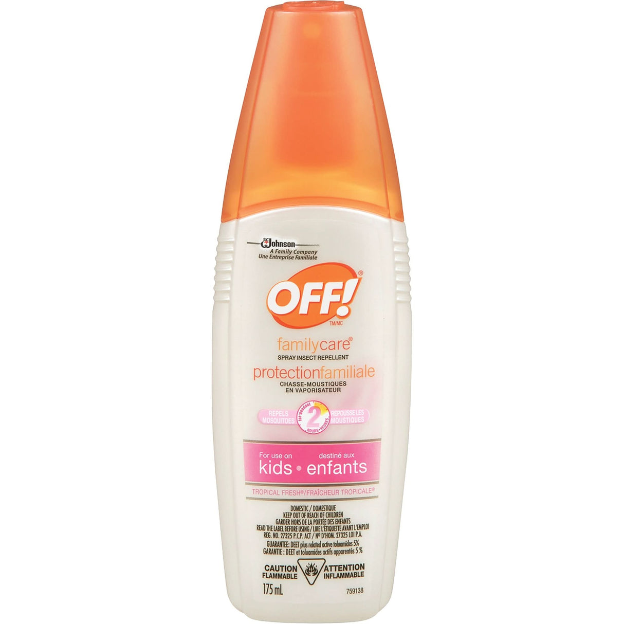 OFF! FamilyCare® Tropical Fresh® Insect Repellent, 5% DEET, Spray, 175 ml