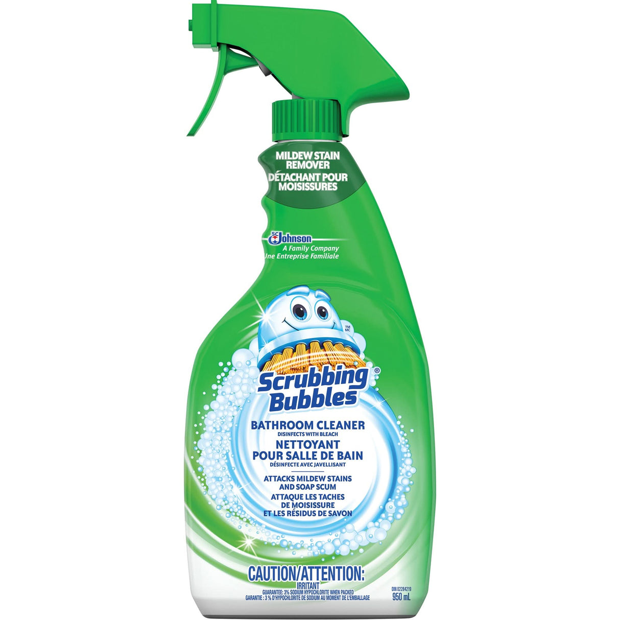 Scrubbing Bubbles® Bathroom Cleaner & Mildew Stain Remover, 950 ml, Trigger Bottle